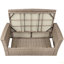 Canapé modulaire d'extérieur en osier avec repose-pieds et coussins 4 pièces-1729346399