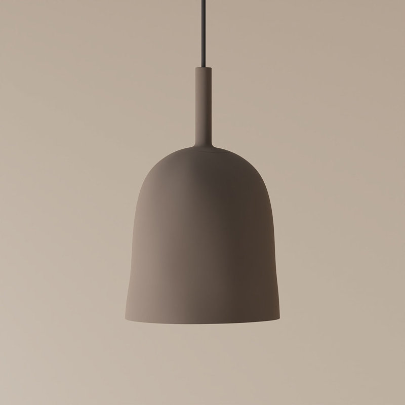 Vessel Pendant Light, Smoke, 18.5'' H x 9'' W x 9'' D, Black