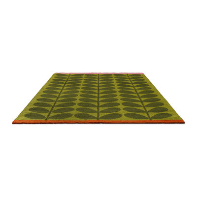 Solid Stem Hand Tufted Floral Area Rug