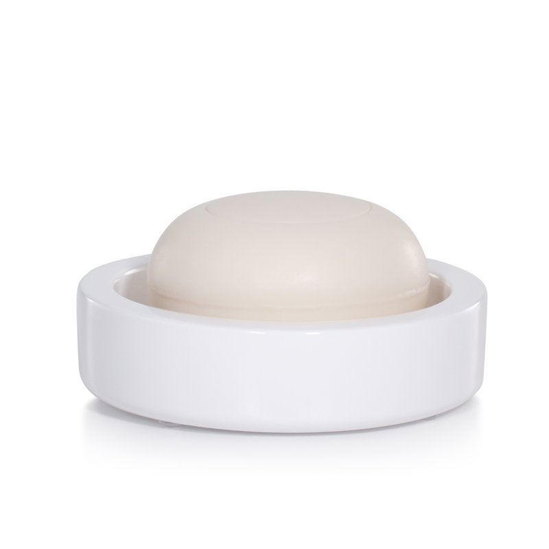 Domus White Gloss Soap Dish