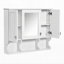 Armoire murale de salle de bain moderne avec miroir 35 po x 28 po-525415301