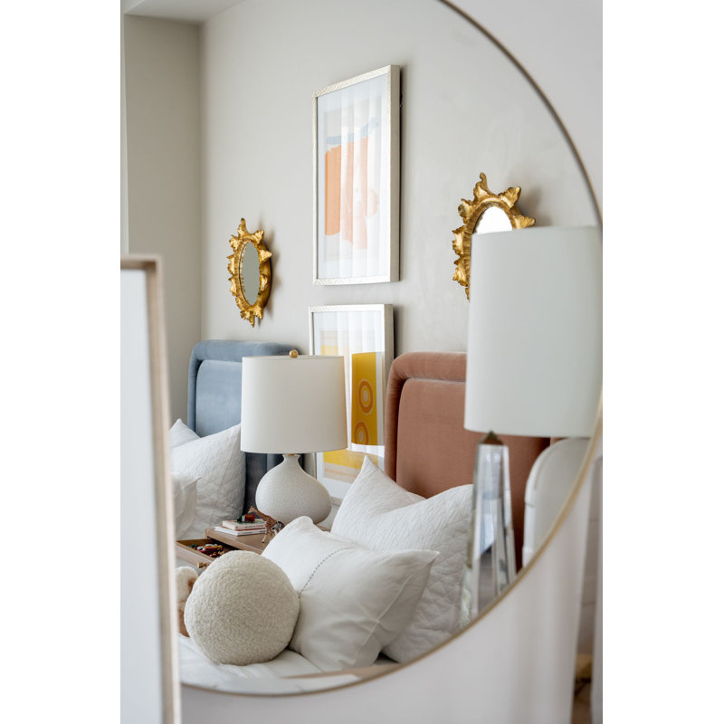Oxford Round Brass Mirror