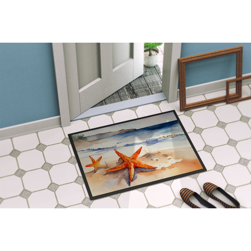 Raabiya Non-Slip Doormat, 18" W x 27" L