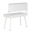 Bureau d'ordinateur avec rangement et tableau blanc magnétique effaçable à sec