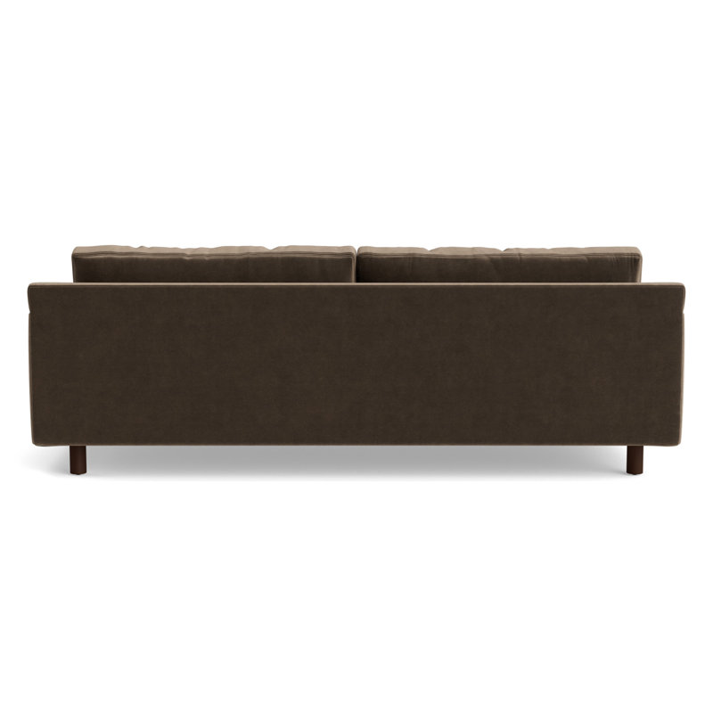 Hunter No Welt 90 Sofa, Performance Velvet - Otter, Sienna
