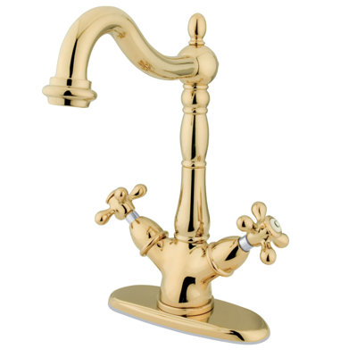 Robinet pour vasque à fixation sur comptoir à deux ou trois trous Kingston Brass Heritage
