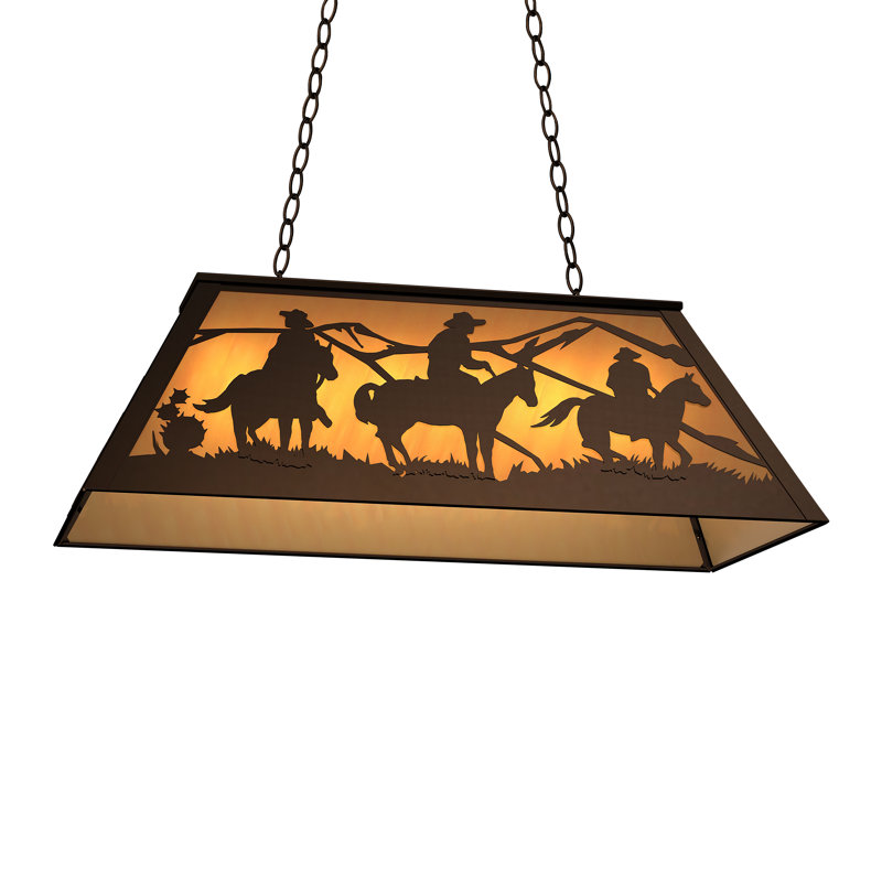 33" Long Rustlers Oblong Pendant
