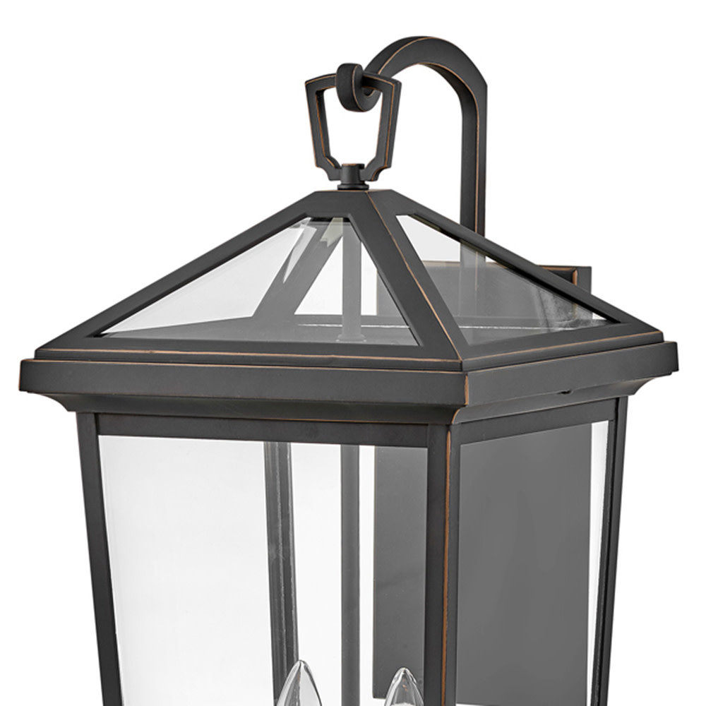 Caliana 2 Light Empire Outdoor Aluminium LED Wall Light, Oil Rubbed Bronze, 4