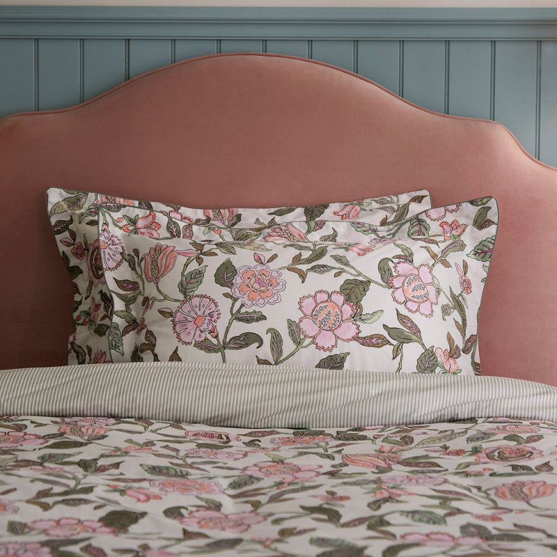 Juliette Cotton Duvet Cover Set, Double Duvet Cover + 2 Pillowcases