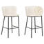 Mina Upholstered Counter Stool with Metal Frame-95982241