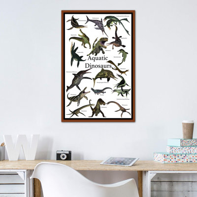«Aquatic Dinosaurs» par Corey Ford - impression d'art graphique