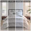 Ensemble d'édredon 6 pièces surdimensionné en jacquard de coton blanc / gris très grand californien-127670872