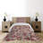 Rose Farmhouse / Country Polyester Floral Coverlet-41890336