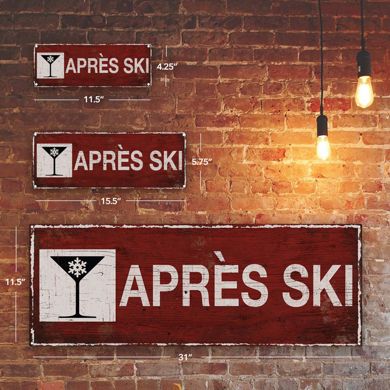 Plaque d'après-ski