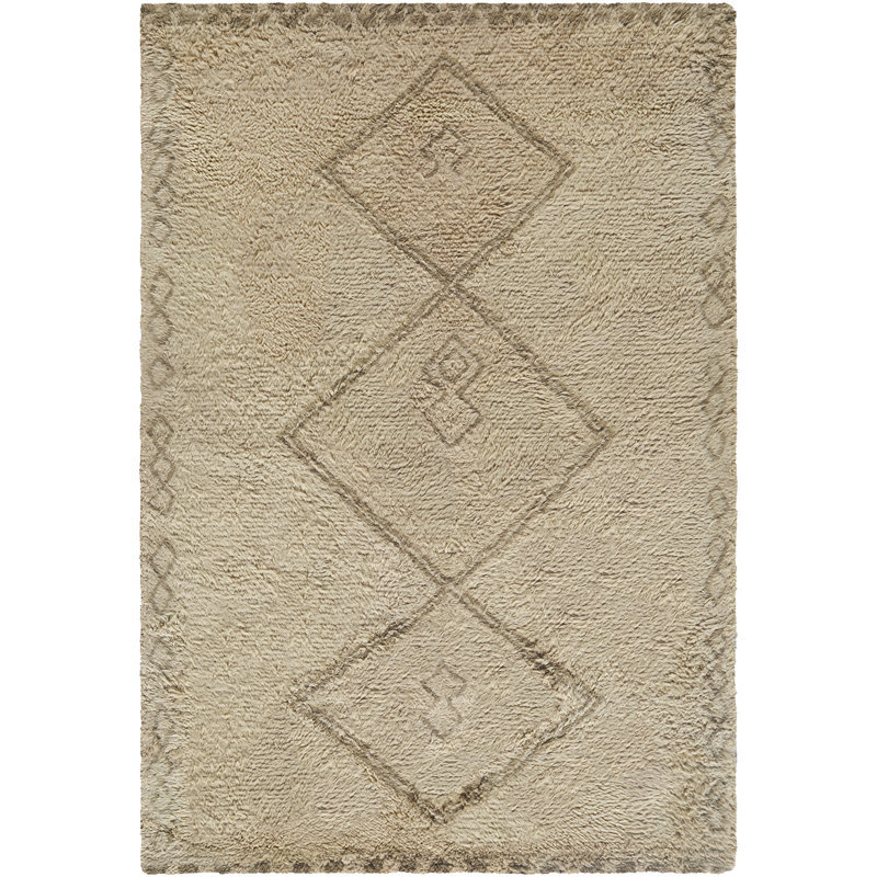 Lovenais Handmade Rug, Rectangle 8' x 10'