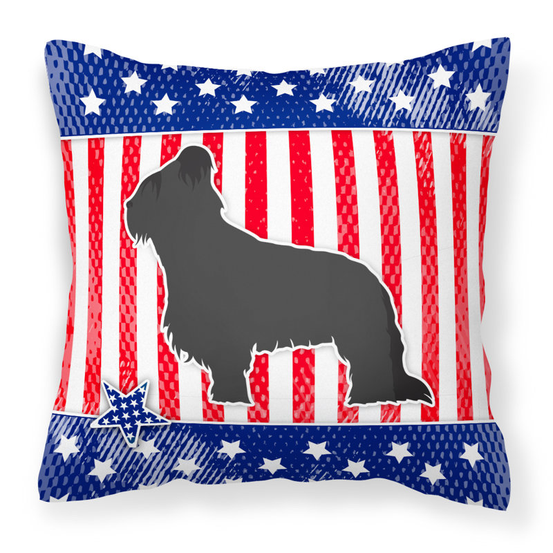 Coussin intérieur/extérieur Patriotic, H 18 po x l 18 po x P 3 po