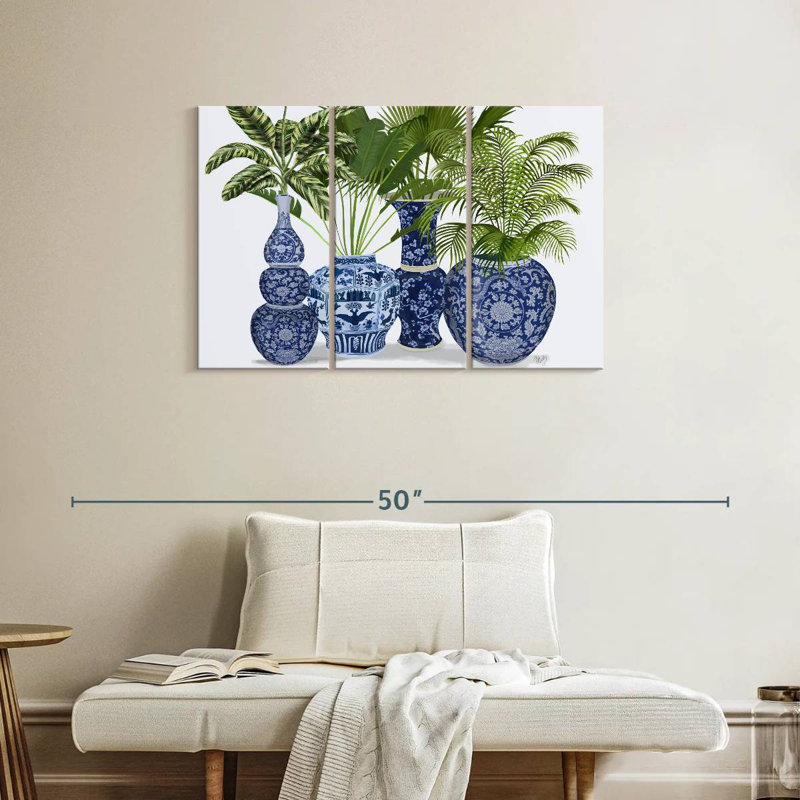 Harnek Chinoiserie Vase Group I, 24" H x 38" W
