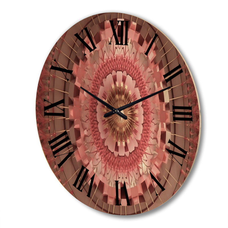 Horloge murale géométrique moderne en bois, Très grand