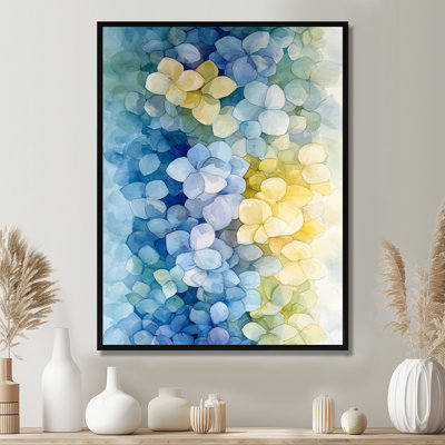 Abstract Hydrangea Horizon Of Simplicity II - Hydrangea Wall Art