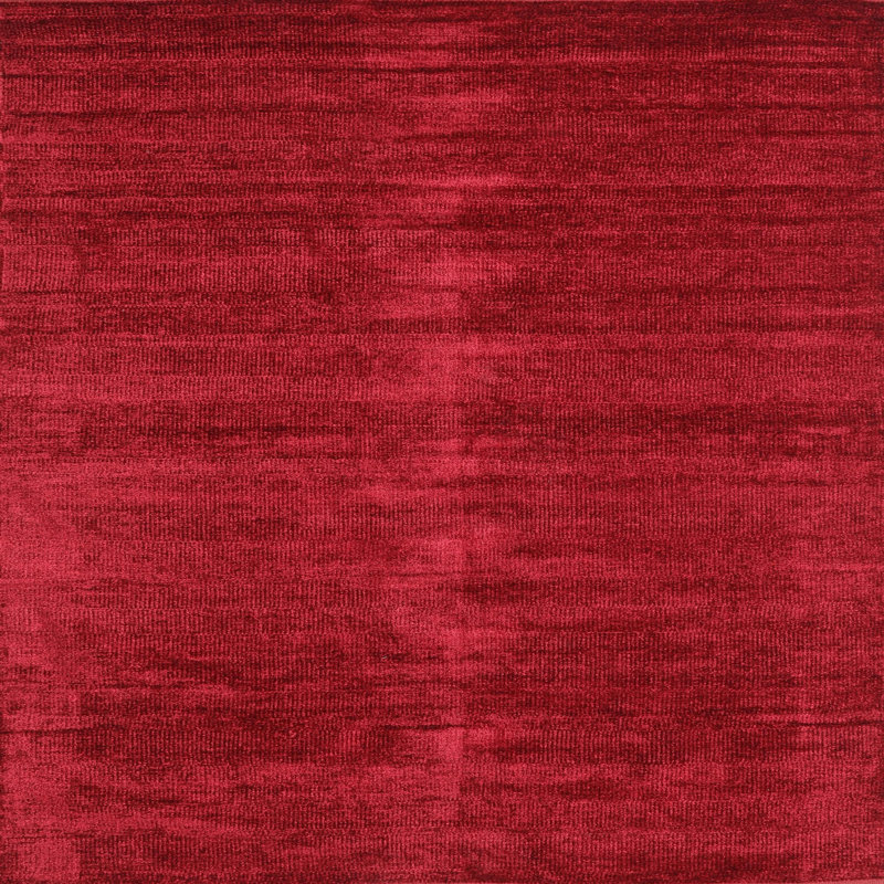Tapis contemporain marron, Carré 3 pi