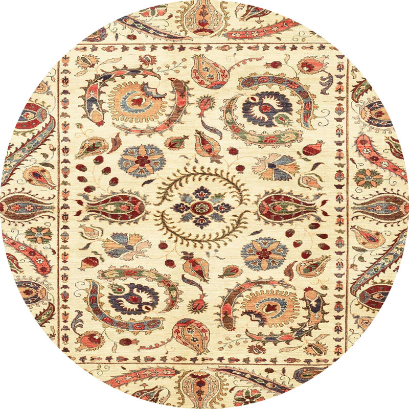 Abstract Indoor Rug, Round 3'