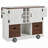 54" Farmhouse Kitchen Island with Drop Leaf-330286883