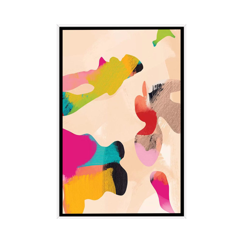 «Abstract Bright Color Modern» par Ana Rut Bré - impression d'art graphique, Aucun mat, H 48 po x l 32 po x P 1,5 po