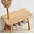 Natural Solid Wood Shoe Stool With Cloth Hanger, Mid-Century Modern Storage Bench With High Rebound Sponge Cushion For Entryway And Living Spaces-417032189