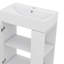 Ensemble de meuble-lavabo sur pied 21,6 po avec lavabo sur pied et pieds en métal avec rangement à droite-1440467133