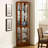 6 Shelf Lighted Corner Curio Cabinet-578871688
