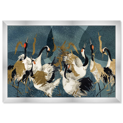 Crane Love Print by Oliver Gal