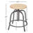 Adjustable Height Ergonomic Lab Stool with Footrest-25880923