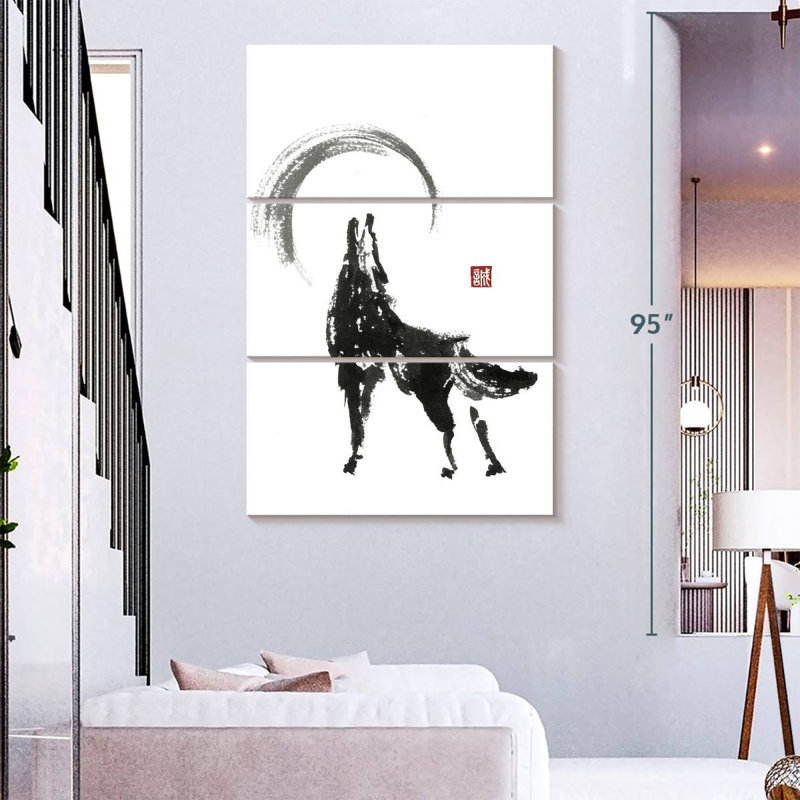Loup japonais Brampt, H 74 po x l 48 po