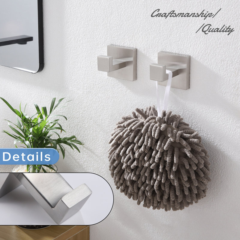 6 Piece Bathroom Hardware Set, Stainless Steel/Brushed Nickel