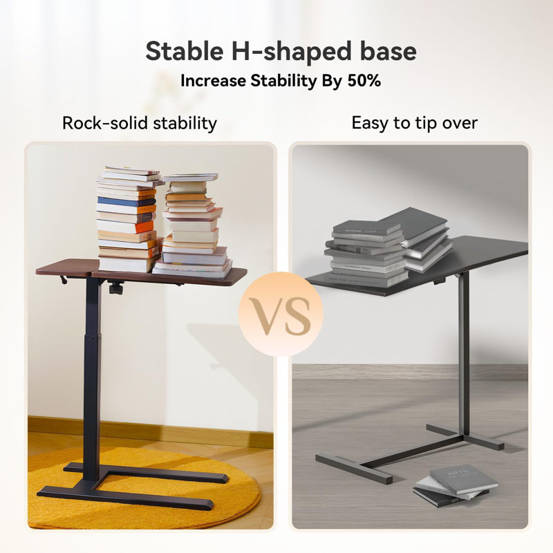 D01 Standing Desk with 4 Memory Ergonomic Height Adjustments, Black