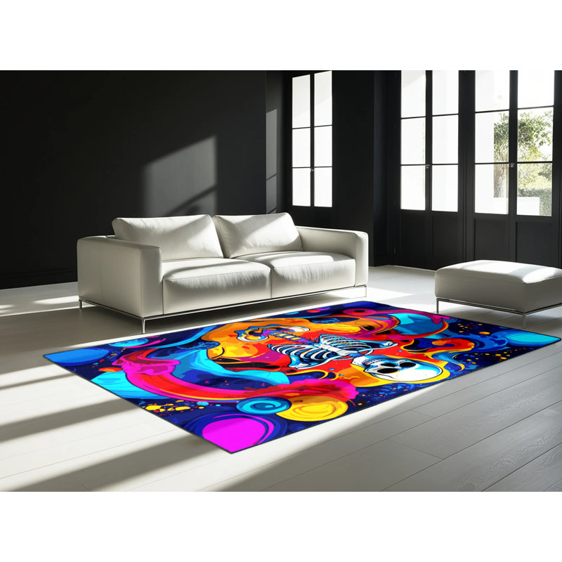 Tapis Fractal Glow, Rectangle 6 pi x 9 pi