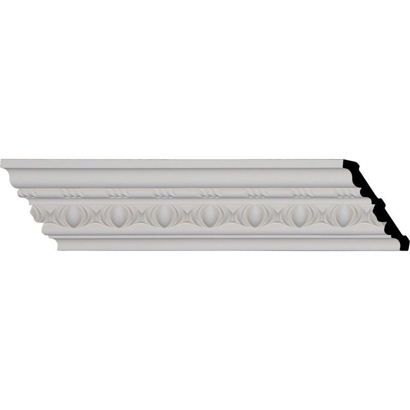 Jackson Egg and Dart White Polyurethane Crown Moulding