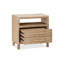 Grainola 71.12cm W Solid Wood Bedside Table