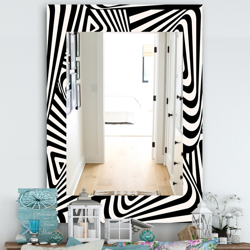Miroir d'appoint moderne, miroir mural décoratif contemporain - réflexion moderne, L 29,5 po x H 39,4 po