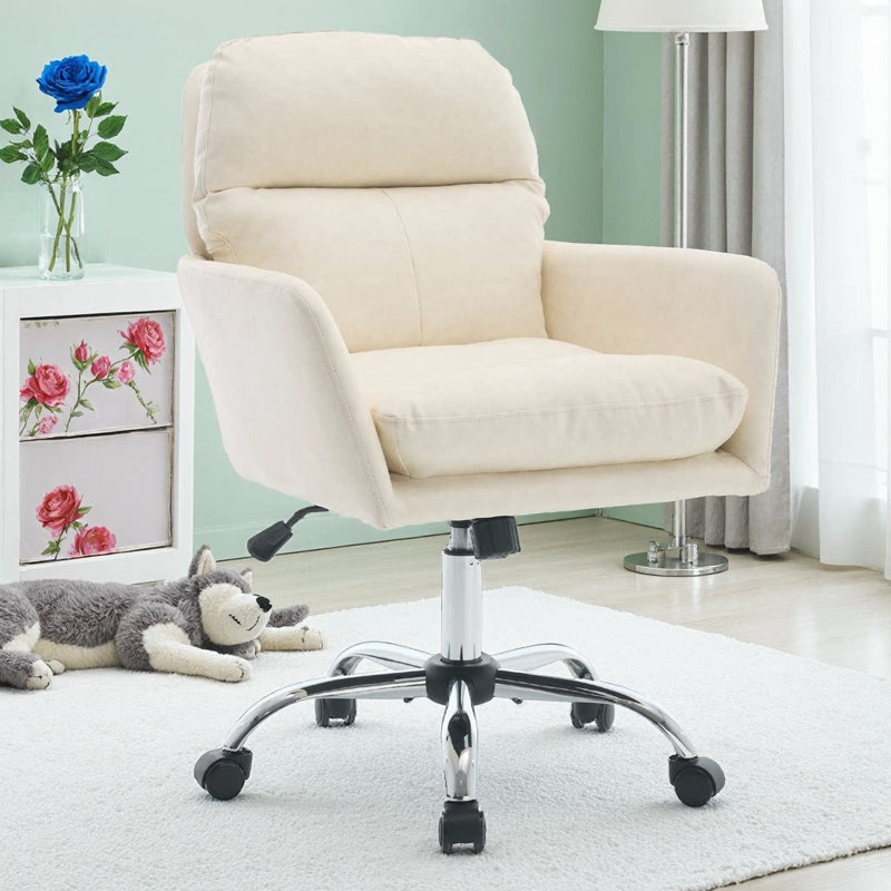 Chaise de bureau en polyuréthane - Polyvalence compacte pour votre meuble-lavabo, votre chambre à coucher ou votre coin créatif