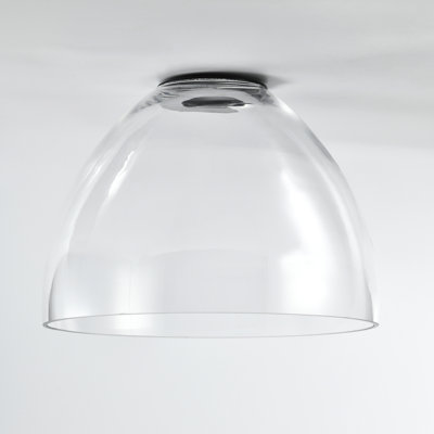 10" E26 Clear Dome Glass Pendant Light And Satin Brushed Black With Nickel Metal Finish