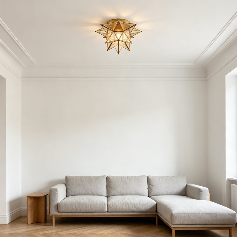 Plafonnier encastré Boho, H 10,24 po x l 15,2 po x P 15,2 po