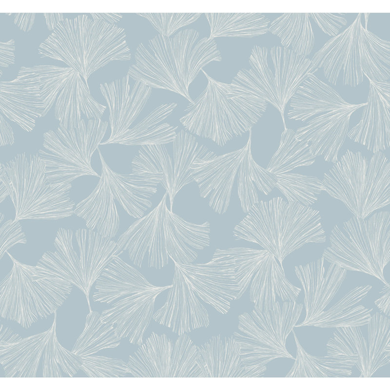 Rouleau de papier peint lisse L 27 pi x l 27 po Almerton, Bleu