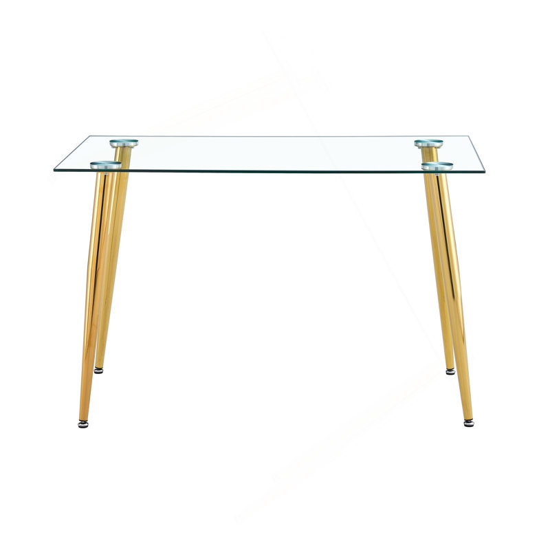 PIED DE TABLE POUR GT-02, Doré / transparent