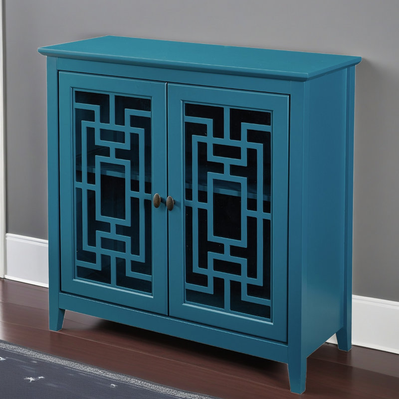 Armoire de rangement, buffet Buffet, bleu sarcelle