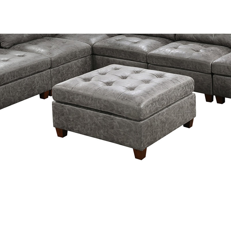 Salon gris antique, pieds en bois respirants, accoudoirs gris de conception contemporaine, pieds
