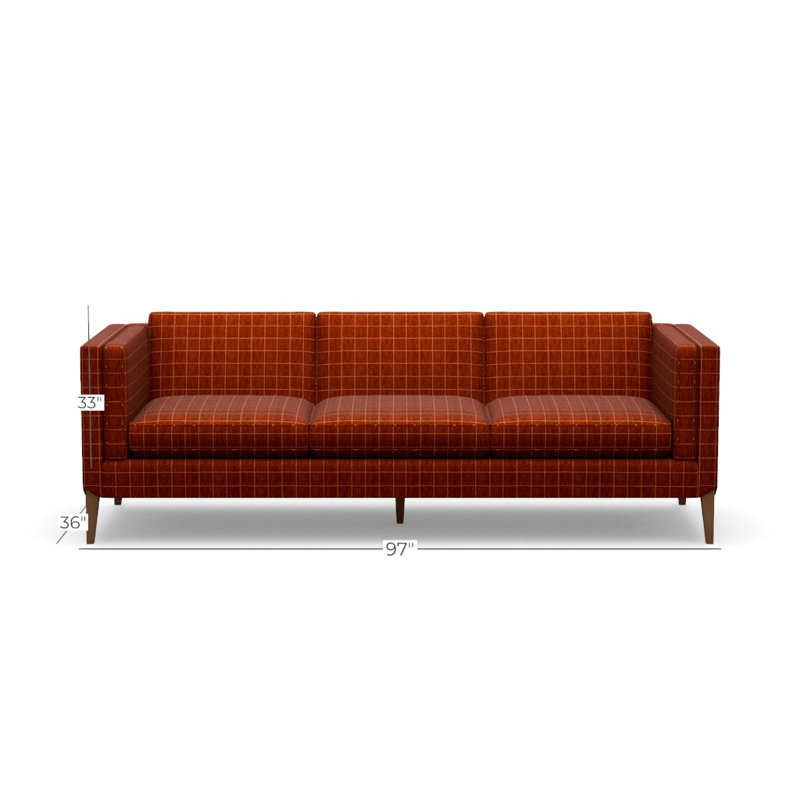 Sophia Sofa, Walnut, Block 654272