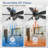 52 Inch Ceiling Fan With Light, Quiet Reversible Motor For Bedroom, Living Room, Apartment