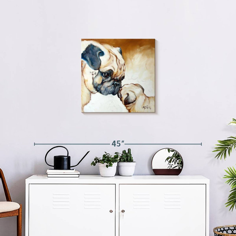 «Crowle Pug's Love», H 20 po x l 20 po