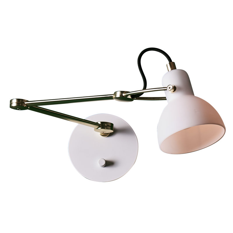 Laito 1 - Light Wall Lamp, White/Matte Brass